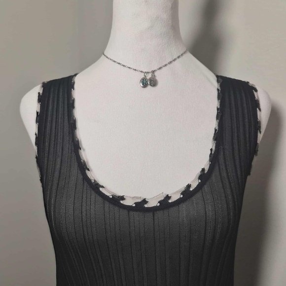 CHANEL Luxury Vintage Y2K Archives RARE Mesh Tulle Whimsigoth Grunge Tank Top M - Picture 7 of 16